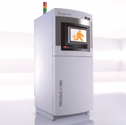 Cooksongold Precious M 080 direct 3D printer for precious metal printing.