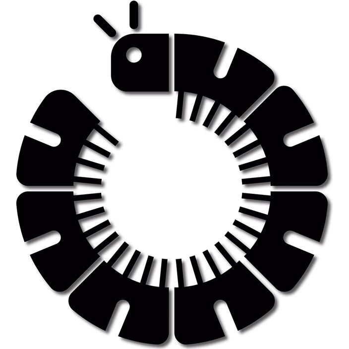 Caterpillar plugin icon showing a stylized circular design with radiating segments like a coiled caterpillar